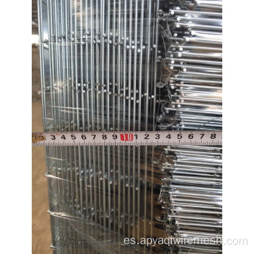 Panel de malla de alambre soldado galvanizado de malla de 10x10 cm